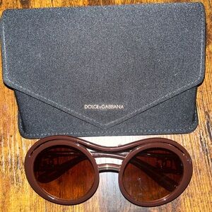 Dolce & Gabbana Maroon Sunglasses